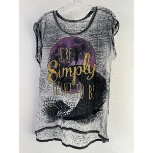 The Nightmare Before Christmas We're Simply Meant To Be T Shirt XXL Gray Purple